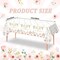 Baby in Bloom Disposable Plastic Tablecloth 3pcs Pink Watercolor Floral Baby Shower Table Cover Spring Party Supples and Decorations for Baby Girls